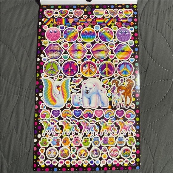 Lisa Frank 5 Page Sticker Book Over 600 Styles New - Picture 4 of 7